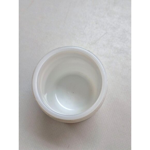 Vintage Mentholatum White Ceramic Jar With Metal Lid - Picture 5 of 6